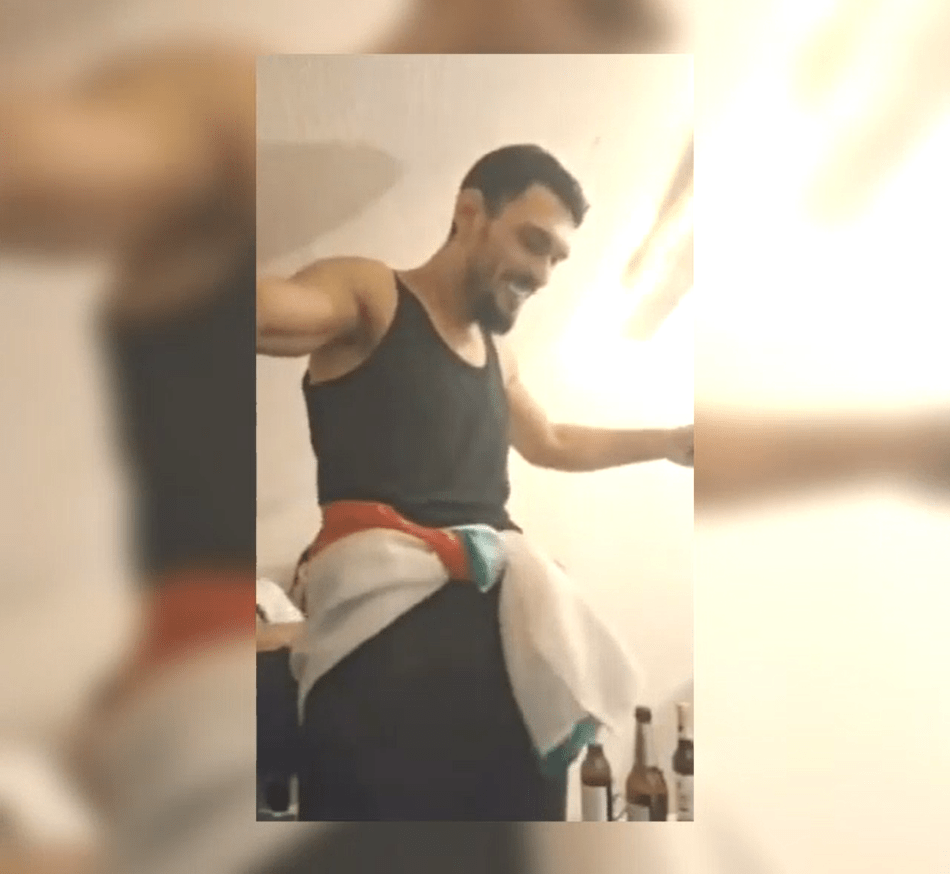 Поругаване на националния флаг от гнусен индивид
